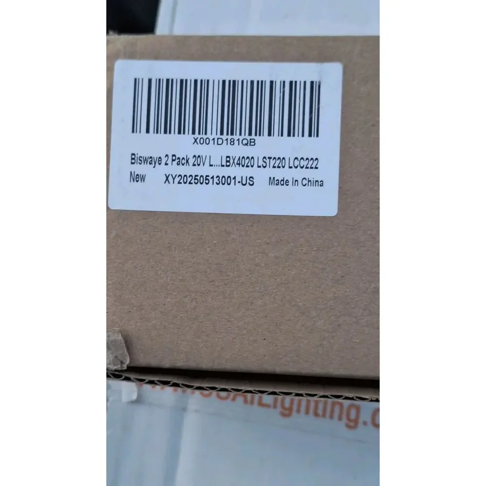 LBXR20 , 20 V, 3.5 Ah , 70 Wh Rechargeable Lithium Ion Battery (PK 2)